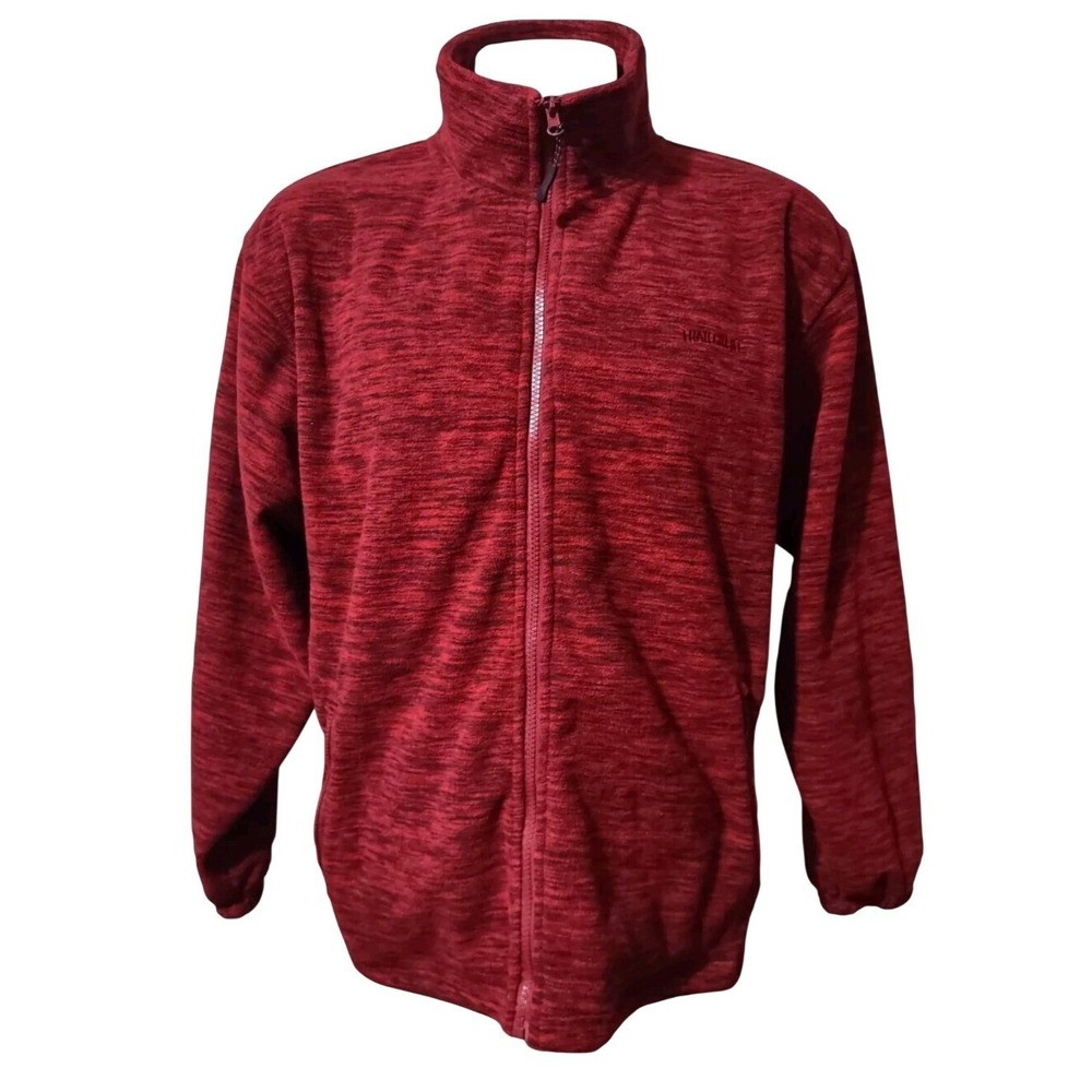 Trailcrest Fleece Jacket Mens Size XL Full Zip Sweater Heather Zip Pockets Cinch